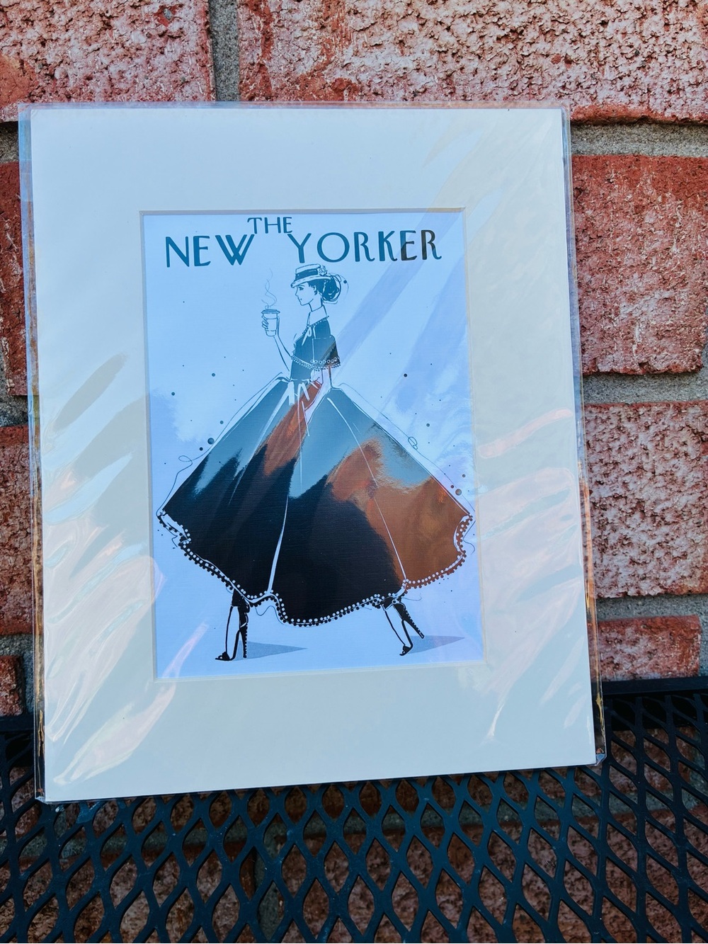 The New Yorker Fashion Illustration Print - Black & White